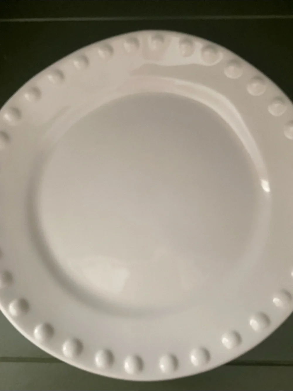 Maioliche Jessica MLJ3 White Pattern Dinner Plates Set of 2 Made in Italy